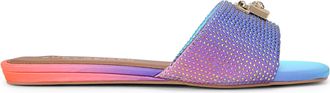 Kurt Geiger Womens Brixton Flat Sandal Sandals - Multicolour Fabric - Size UK 4