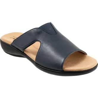 Trotters Roxine 2.0 Slide Sandal - Multiple Widths Available in Navy at Nordstrom, Size 10.5