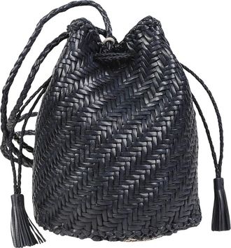 Dragon Diffusion Geweven Leren Trekkoord Tas - Dames - Schoudertassen - Blauw - ONE Size - Katoen - Tassen