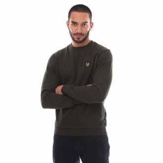 Belstaff Heren Belstaff Katoenen Fleece Sweatshirt in Groen
