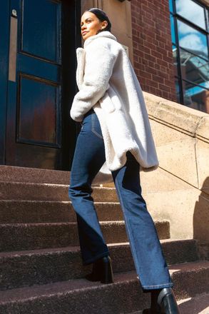 DUSK Oversized Boucle Coat