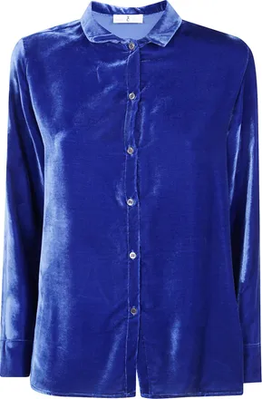 Whyci Shirt Flared Wh0164 0023 Cobalt
