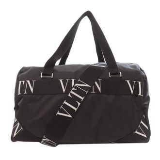 Valentino Black Nylon Boston Bag (Pre-Owned)