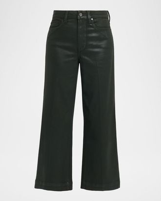 Paige Anessa Coated Wide Ankle Jeans