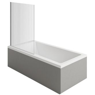 Duravit Ba&ntilde;era Derecha Duravit Strack 1600x700mm + Mampara De Ba&ntilde;era Izquierda Aurys Raywall Cromo