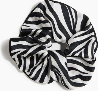 H&M Silk scrunchie - White
