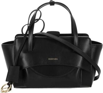 Hidesins Borsa tote piccola con battente - Nero