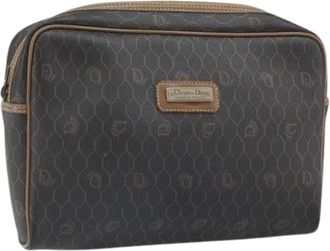 Dior Pre-owned Clutch - Dames - Vintage Clutch - Bruin - ONE Size - Leer - Vintage