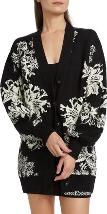 Hemant & Nandita Dea Oversized Cardigan In Black