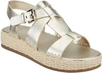 Marc Fisher Elissa Platform Sandal in Gold at Nordstrom, Size 8.5