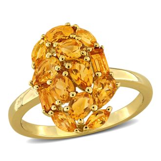 Mimi & Max Multi-Shape Gemstone Cluster Ring Sterling Silver