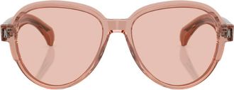 Moncler Swanspan Pink Pilot Unisex Sunglasses ME6005F 300884 57