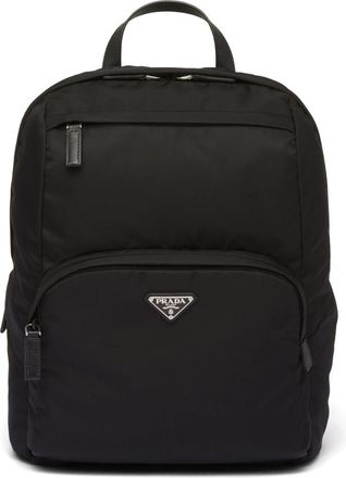 Prada Triangle-logo Zipped Backpack