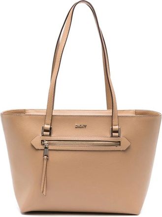 DKNY Bryant Ave MD Tote - Dames - Shoppers - Bruin - ONE Size - Leer - Tassen