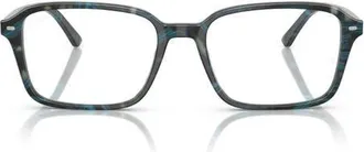 Ray-Ban 54mm Square Optical Glasses in Rose Gold Black at Nordstrom