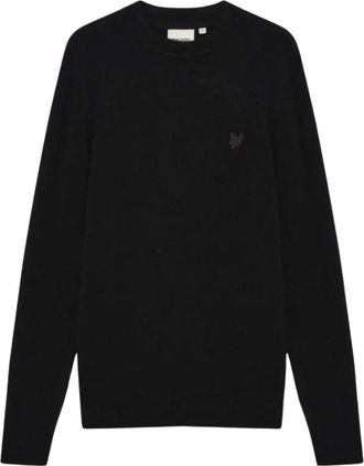 Lyle & Scott Chaleco de cremallera completa de algod&oacute;n y merino - Knitwear - Hombre - Negro - XL