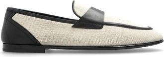 Dolce & Gabbana Schoenen met leren inzetstukken - Heren - Loafers - Beige - 42 1/2 EU - Leer - Schoenen