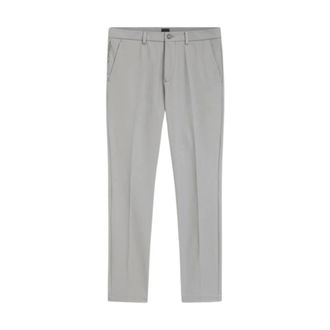 HUGO BOSS Broeken, Heren, Grijs, W33, Katoen, P-Kaiton 1-Zip Slim-fit Broek