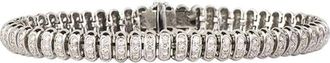 Bespoke 18ct white gold & white diamond bracelet