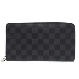 Louis Vuitton Black Gray Damier Graphite Canvas Long Wallet (Bi-Fold) (Pre-Owned)