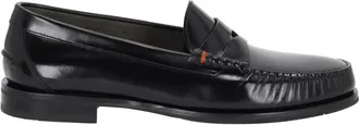 Santoni Calf Leather Penny Loafers