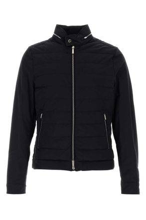 ダウンジャケット Moorer Navy Blue Wool Blend Bellati Down Jacket Moorer Navy Blue Wool Blend Bellati Down Jacket | italist