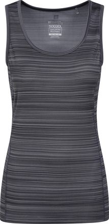 Mountain Warehouse Endurance II Womens Striped Vest - Lightweight Ladies Top, Breathable Tank Top, Easy Care - Best for Summer, Beach, Walking, Holidays, Travelling Dark