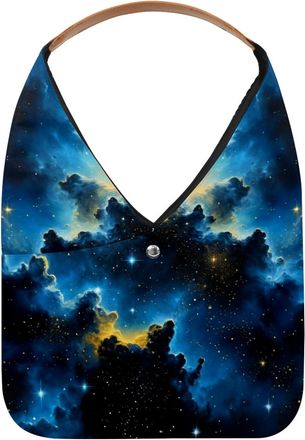 Generic Stars Nebula Reusable Lightweight Grocery Bags - Foldable Into Compact Pouch, Washable & Sturdy, Multipurpose for Shopping and Travel