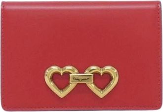 Ferragamo Pre-owned Wallets, female, Red, Size: ONE SIZE Pre-owned Leather wallets