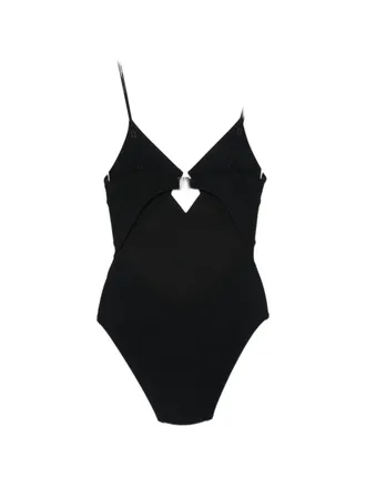 Zimmermann V-Neck Cutout Swimsuit - Black