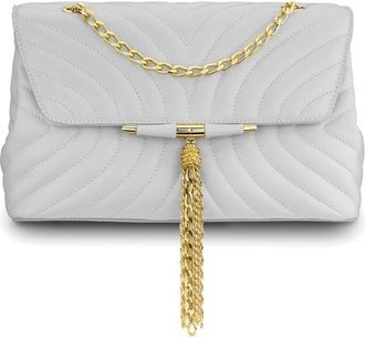 TYLER ELLIS Womens Tiffany Classica Medium Shoulder Bag In Koala Grey