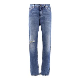 Dolce & Gabbana Slim-fit Stretch Jeans - male - Dolce & Gabbana - Straight Fit Jeans - Blue - L - Jeans