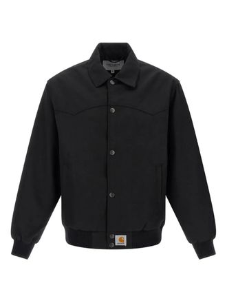 Carhartt Work in Progress logo patch ribbed Ray jacket - men - Polyester/Wool - M - Black