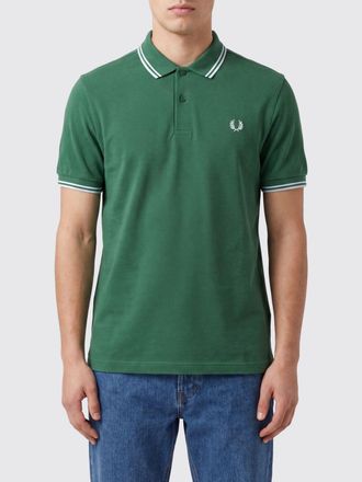 Fred Perry Cotton Polo Shirt with Logo