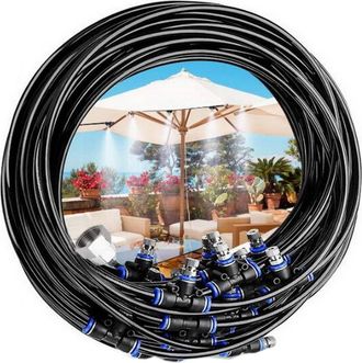 OEM Sistema De Nebulizacion Exterior - Tuberia Pe Uv 20 M - 20 Difusores Desmontables - Para Jardin Terraza Piscina Invernadero - 1 Unidad