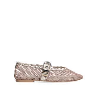 Steve Madden Womens Lucia Blush Ballet Flats Fabric - Size UK 7