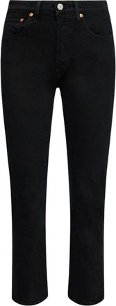 Levi's 501 Cropped Jeans - Dames - Cropped Jeans - Zwart - W30 L28 - Denim - Jeans