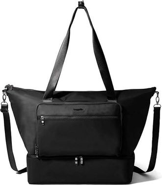 Baggallini Park Ave Weekender Tote Handbags Black Twill, Nylon