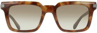 Ferragamo 53mm Rectangle Sunglasses in Milky Brown Tortoise at Nordstrom