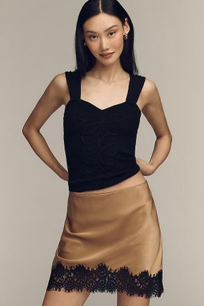 Sanctuary Satin Lace Skirt