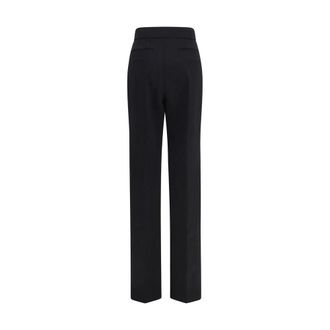 Valentino Garavani Womens Black Wool Oves Aries Flared Pants