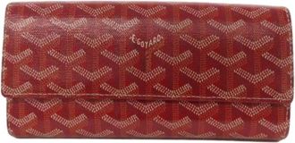 Goyard Pre-owned Wallets, female, Red, Size: ONE SIZE Pre-owned Canvas Wallet