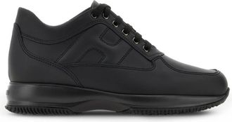 Hogan Interactive Sneaker - Heren - Sneakers - Zwart - 47 EU - Leer - Schoenen