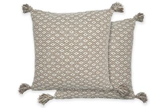 Emma Barclay Casablanca - Recycled Cotton Cushion Cover in Taupe - Blush Pink - Emma Barclay | TJ Hughes