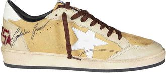 Golden Goose Ballstar Nabuk And Tongue Nappa