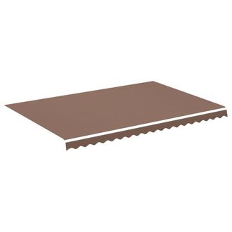 vidaXL Tela De Repuesto Para Toldo Marr&oacute;n 450x300 Cm Poli&eacute;ster Vidaxl
