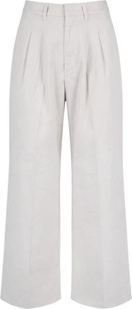 Dondup Wijde broek - Dames - Wijde Broeken - Beige - L - Broeken