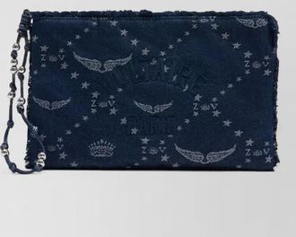 Zadig&Voltaire angel cotton clutch bag