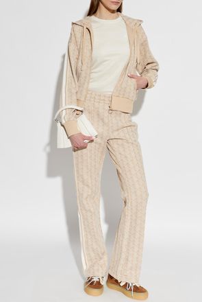 Lacoste Monogram Trousers, Womens, Beige