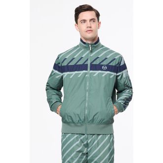Sergio Tacchini Quadretto Track Jacket in Duck Green at Nordstrom, Size Xxx-Large